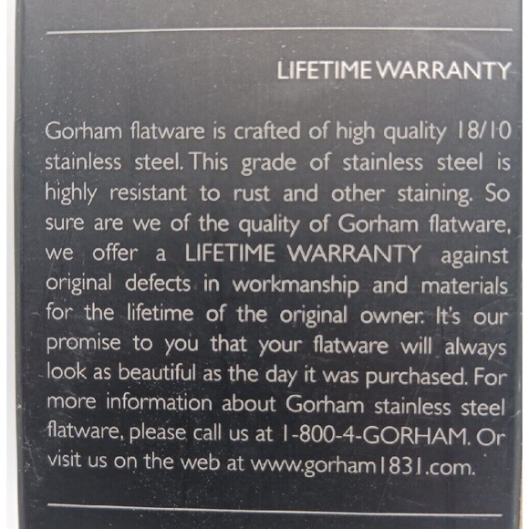 New! Gorham Pacifico 18/10 Stainless Steel Flatware Serving Set (4 PC) - Picture 6 of 7